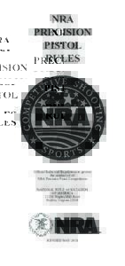 NRA PRECISION PISTOL RULES  (Competitive Shooting Sports Logo)