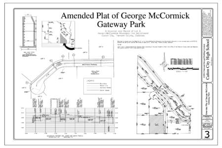 Amended Plat of George McCormick Gateway Park SHEET NUMBER  3