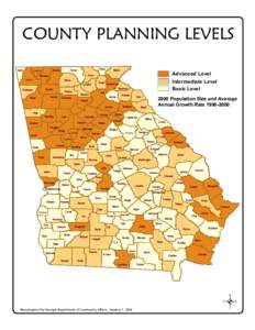 COUNTY PLANNING LEVELS Dade Murray  Catoosa