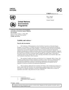 UNITED NATIONS SC UNEP/POPS/COP.1/24 Distr.: General