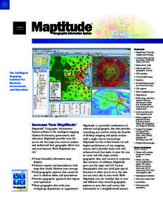 Features: ® • MapWizard thematic mapping technology • Locating (Geocoding)