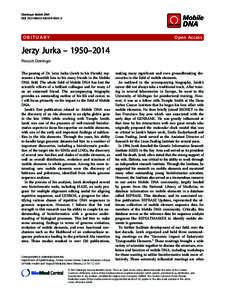 Jerzy Jurka � 1950�2014