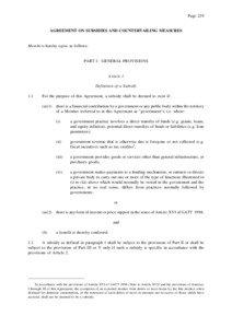 Page 229  AGREEMENT ON SUBSIDIES AND COUNTERVAILING MEASURES