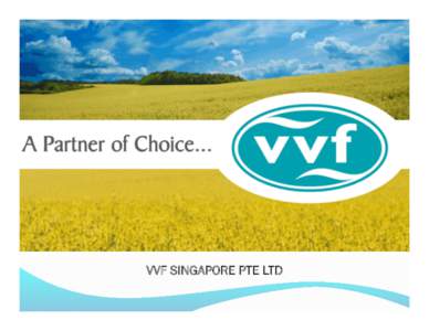 VVF SINGAPORE PTE LTD  A PARTNER OF CHOICE •  We have developed an expertise in  the procurement of oleochemicals,