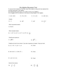 Microsoft Word - PreAlgebra Exam.docx