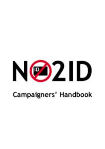 NO2ID Campaigners Handbook