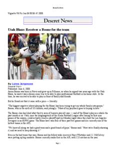 BooneDesNews  Vignette V6 Fri Jun 06 00:06:[removed]Utah Blaze: Receiver a Boone for the team