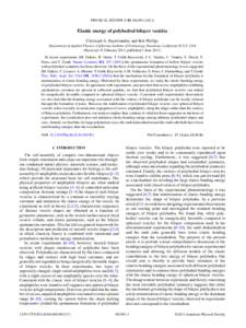 PHYSICAL REVIEW E 83, Elastic energy of polyhedral bilayer vesicles Christoph A. Haselwandter and Rob Phillips Department of Applied Physics, California Institute of Technology, Pasadena, California 91125,