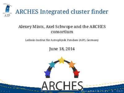 ARCHES Integrated cluster finder