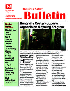 Huntsville Center  US Army Corps of Engineers ®  Vol. 33 Issue 2