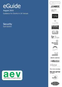 eGuide August 2015 Guidance for Events in UK Venues Security Sub-section