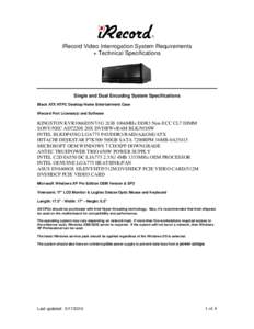 Microsoft Word - iRecord VI System Requirements2a