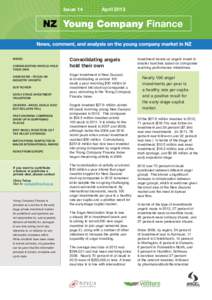 Issue 14  INSIDE: CONSOLIDATING ANGELS HOLD THEIR OWN AANZ NEWS - FOCUS ON