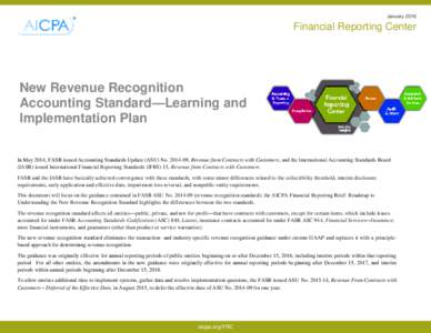 JanuaryFinancial Reporting Center  New Revenue Recognition