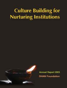 Annual ReportDHAN Foundation Madurai  Contents