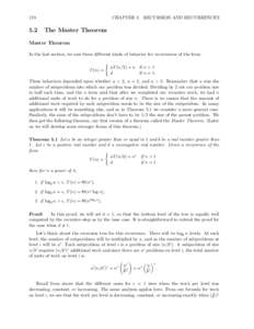 CHAPTER 5. RECURSION AND RECURRENCES