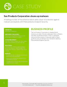 Sun Products Corporation cleans up malware