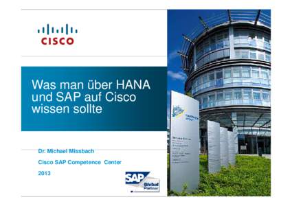 Was man über HANA und SAP auf Cisco wissen sollte D Mi Dr.