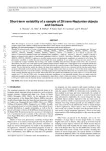 c ESO[removed]Astronomy & Astrophysics manuscript no. Thirouinetal2010
