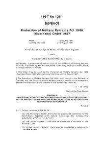 Microsoft Word - Protection of Military Remains Act 1986 _Guernsey_ Order 198.doc