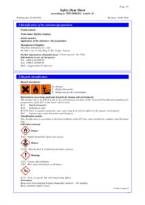 DR  Safety Data Sheet Page 1/7