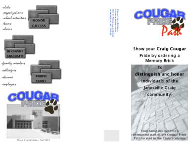 Cougar Pride Path brochure