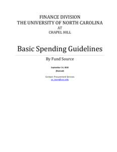 Basic Spending Guidelines