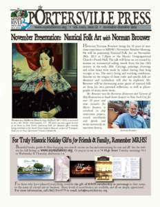the  Portersville Press www.mystichistory.org • vol. xxxix, issue iii • november-decemberNovember Presentation: Nautical Folk Art with Norman Brouwer
