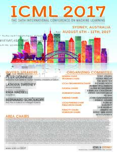 IC�� 2017 THE 34TH INTERNATIONAL CONFERENCE ON MACHINE LEARNING S��NE�, ���T�A��� A�G��� 6T� - 11�H, 2017