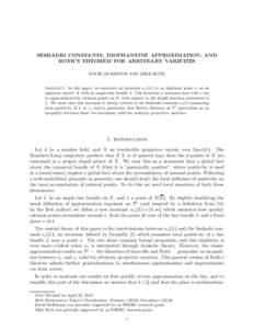 Seshadri constants, Diophantine approximation, and Roth's theorem for arbitrary varieties