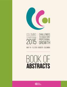 COLOMBO SYMPOSIUM 2015 | BOOK OF ABSTRACTS  pages 4 to 7 pages 40 to 43