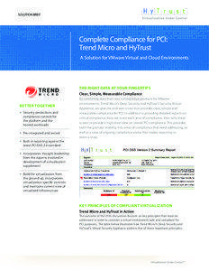 SOLUTION BRIEF  Complete Compliance for PCI:
