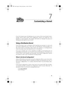 ,ch07Page 45 Friday, December 1, :03 AM  Chapter 7Customizing a Kernel 7 Customizing a Kernel