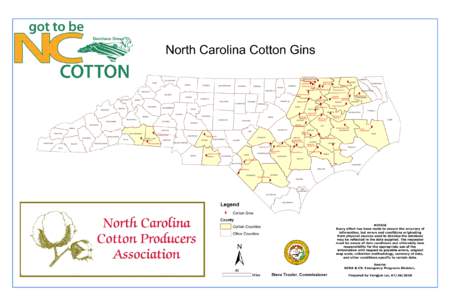 North Carolina Cotton Gins Seaboard Ginning Co. ASHE  MADISON