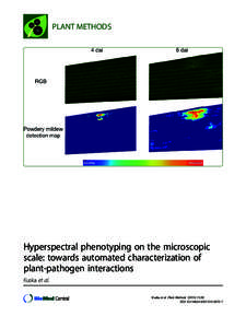 Hyperspectral phenotyping on the microscopic scale: towards automated characterization of plant-pathogen interactions