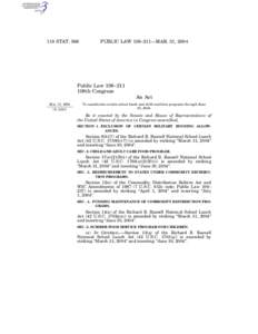 118 STAT[removed]PUBLIC LAW 108–211—MAR. 31, 2004 Public Law 108–211 108th Congress