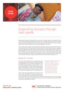 case study Supporting recovery through cash grants Mohammad Zaman has a family of ten to care for. Like many farmers in Pakistan, he lost