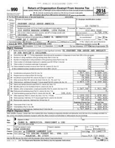 *** PUBLIC DISCLOSURE COPY *** Form 990  Return of Organization Exempt From Income Tax