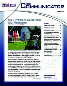 SummerMET Program Celebrates IOC Milestone By Michael McGarvey, Deputy PdM WESS