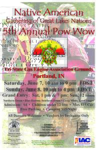 Native American  Gathering of Great Lakes Nations 5th Annual Pow Wow