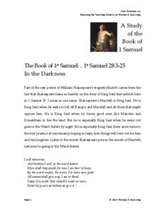 Microsoft Word - Lesson[removed]Samuel 28.3-25_In the Darkness