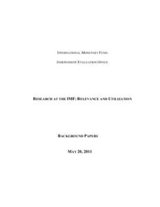 Microsoft Word - DMSDR1S[removed]v2-RES_ BP_11_07_ Macro-Financial Linkages in IMF Research _Prof Gerard Caprio_ Jr__.DOCX