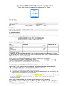 Microsoft Word - TIF Travel Grants to ISPRS Midterm Symposia IV_VI_V_Application Form 2014.docx