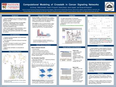 Computational Modeling of Crosstalk in Cancer Signaling Networks  OPTIONAL LOGO HERE  OPTIONAL