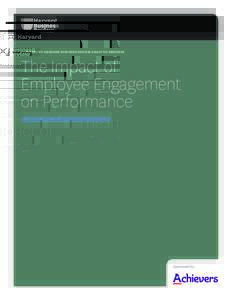 a report by harvard business review analytic services  The Impact of Employee Engagement on Performance