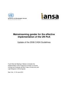 Microsoft Word - Guidelines for Gender Mainstreaming for effective implementation of PoA - June 2010.doc