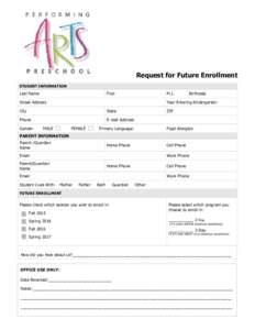Microsoft Word - Request for Future Enrollment and Intent Form.docx