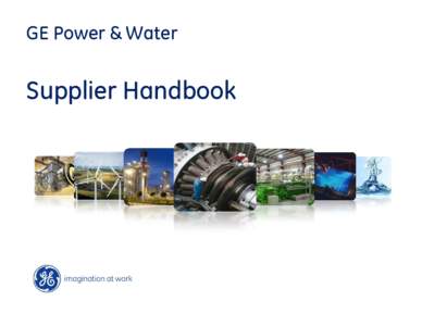 GE Power & Water Supplier Handbook