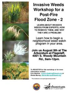 Invasive Weeds Workshop for a Post-Fire Flood Zone - 2 http://www.invasive.org