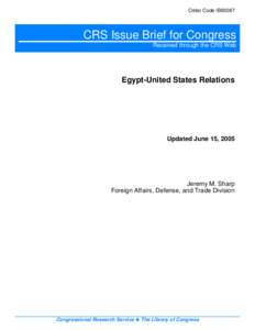 Egypt-United States Relations